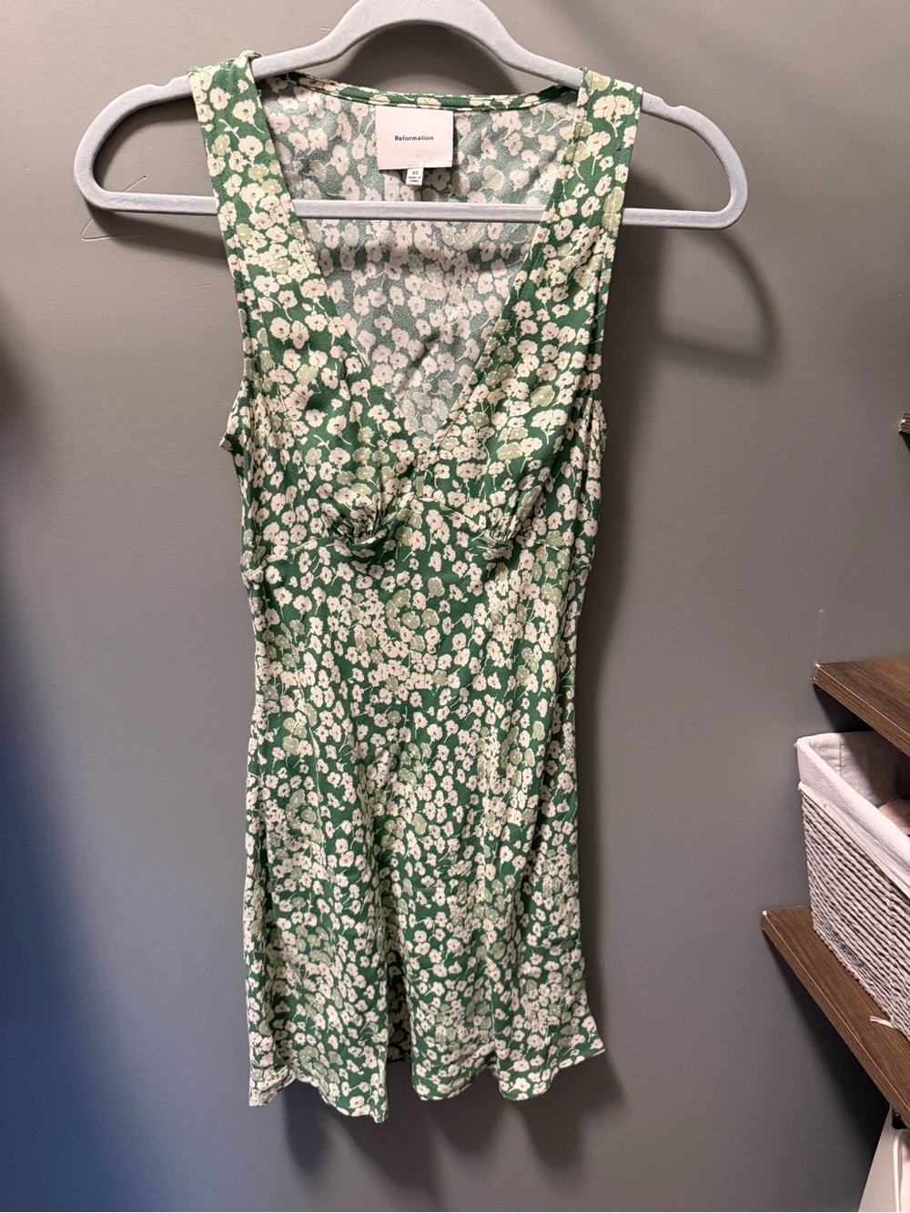 Reformation calix dress in mento